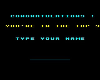 Apple Pie (BBC Micro) screenshot: Getting a high score