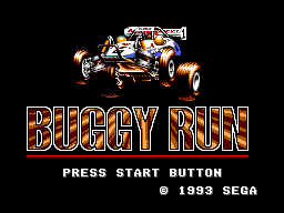 Buggy Run (SEGA Master System) screenshot: Title Screen