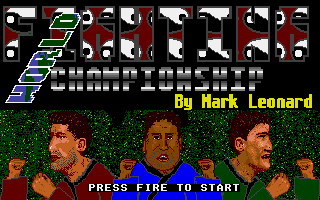 World Fighting Championship (Atari ST) screenshot: Title screen
