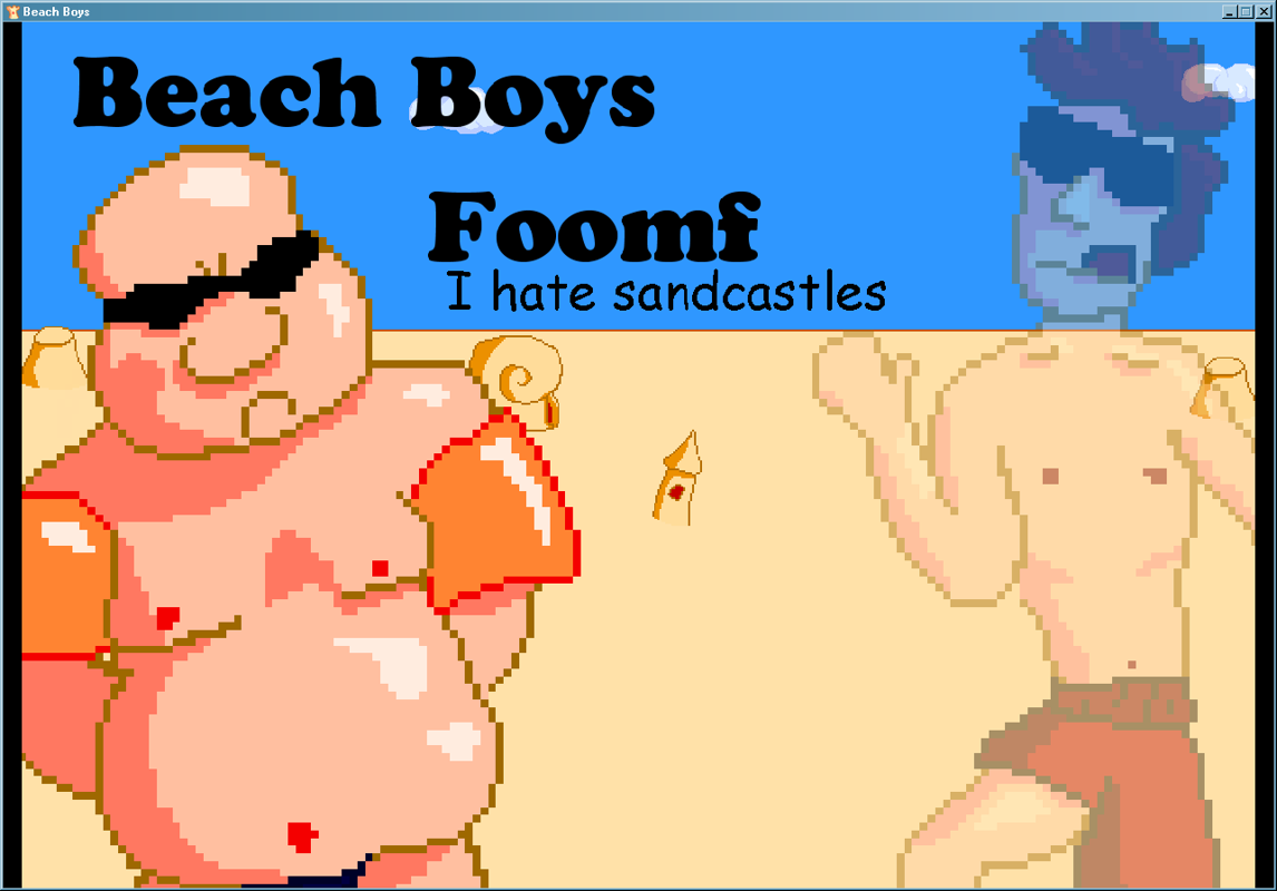 Beach Boys (Windows) screenshot: Title screen, with character selection
