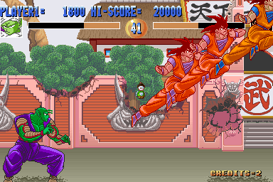 Dragon Ball Z (Arcade) screenshot: Fast moving