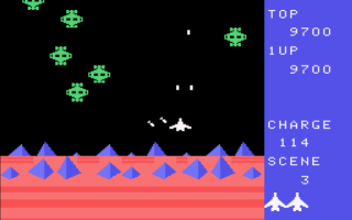 Exerion (SG-1000) screenshot: Gameplay