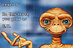 E.T. The Extra-Terrestrial (Game Boy Advance) screenshot: Level 1 - I will play E.T. (what a surprise ...)