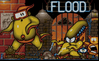 Flood (Atari ST) screenshot: Title screen