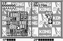 Shanghai Pocket (WonderSwan) screenshot: Kong Kong, the opponent is in the lead...