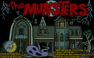 The Munsters (Atari ST) screenshot: Title screen