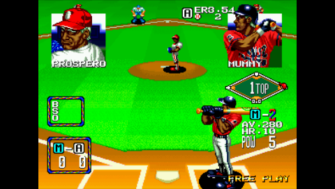 SNK Arcade Classics Vol. 1 (PSP) screenshot: Baseball Stars 2