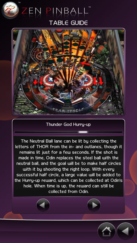 Zen Pinball: Fear Itself (Android) screenshot: The guide also provides skilled players with something to do as well.