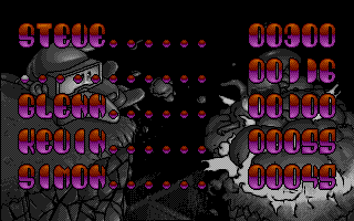Flood (Atari ST) screenshot: Got a high score