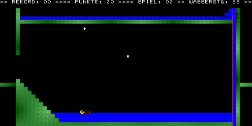 Poly-Play (Arcade) screenshot: ...if a futile attempt of preventing death by drowning is your idea of fun.