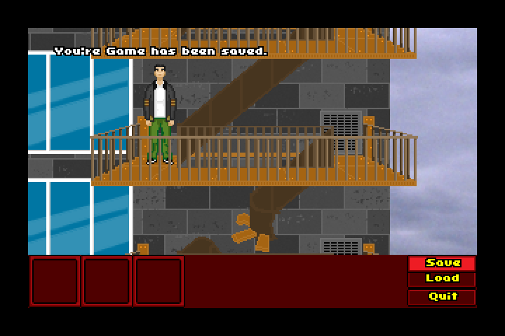 Entrapment (Windows) screenshot: You will be noticed if your save your game