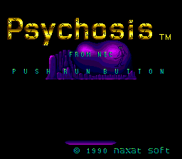 Psychosis (TurboGrafx-16) screenshot: Title screen