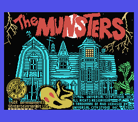 The Munsters (MSX) screenshot: Title screen