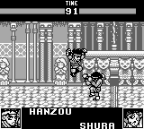 World Heroes 2 JET (Game Boy) screenshot: shura defends himself