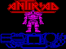 Rad Warrior (ZX Spectrum) screenshot: Loading screen.