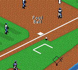 All-Star Baseball 2001 (Game Boy Color) screenshot: Foul ball!