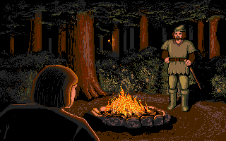Defender of the Crown (Apple IIgs) screenshot: Robin Hood.