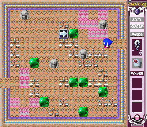 Egger Land (Windows) screenshot: One of the many rooms (Pyramid)