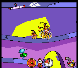 Frantic Flea (SNES) screenshot: Running