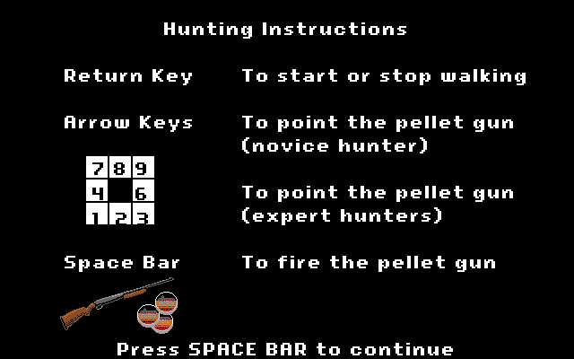 Thule Trail (Browser) screenshot: Hunting mini-game
