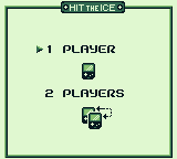 Hit the Ice: The Video Hockey League (Game Boy) screenshot: Select the number of players