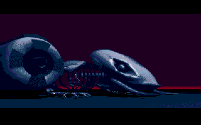 The Killing Game Show (Atari ST) screenshot: Intro: The protagonist, dormant (redux)