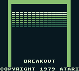 Arcade Classics: Battlezone/Super Breakout (Game Boy) screenshot: Super Breakout title screen