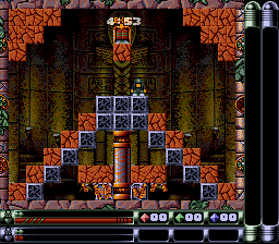 Troddlers (SNES) screenshot: Pyramid level