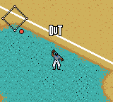 Ken Griffey Jr.'s Slugfest (Game Boy Color) screenshot: But we caught him out.