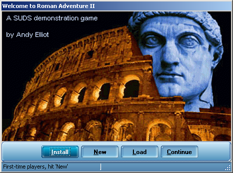SUDS (included games) (Windows) screenshot: Title screen
