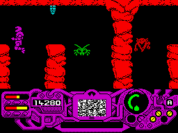 Rad Warrior (ZX Spectrum) screenshot: Don't know where I'm going here...