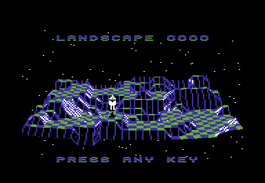 The Sentry (Commodore 64) screenshot: Level-overview