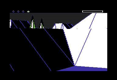 The Sentry (Commodore 64) screenshot: Beginning a game