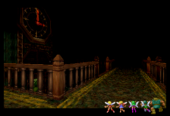 Shining the Holy Ark (SEGA Saturn) screenshot: Aborigine Mansion ~ The clock room.