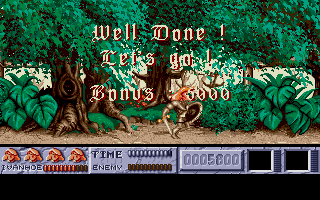 Ivanhoe (Atari ST) screenshot: The first section of the first level complete