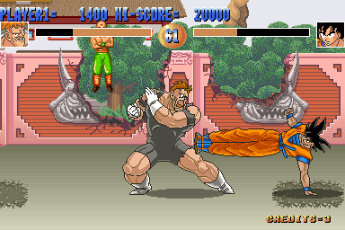 Dragon Ball Z (Arcade) screenshot: Nice technique