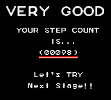 Sōkoban (Game Gear) screenshot: You should solve it in as few steps as possible
