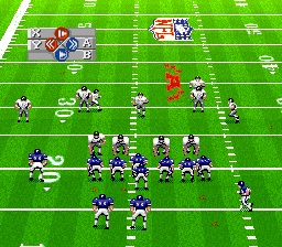 Madden NFL '94 (SNES) screenshot: Instant replay