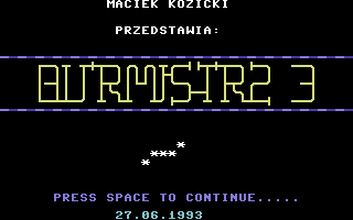 Burmistrz III (Commodore 64) screenshot: Title screen