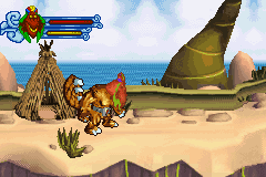 Crash of the Titans (Game Boy Advance) screenshot: ... you can jack them to use their powers!