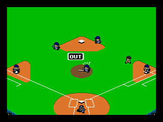 Playball III (MSX) screenshot: Out!
