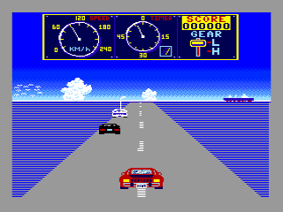 Mad Rider (MSX) screenshot: gameplay