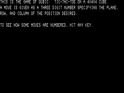 Quad (TRS-80) screenshot: The tutorial