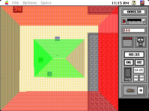 Operation: Desert Storm (Macintosh) screenshot: Game over (color)