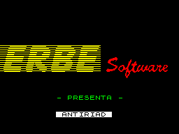 Rad Warrior (ZX Spectrum) screenshot: 1st loading screen ERBE Software version.