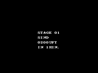 Super Runner (MSX) screenshot: Start of stage 1