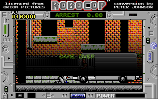RoboCop (Atari ST) screenshot: @#$%^NO CARRIER