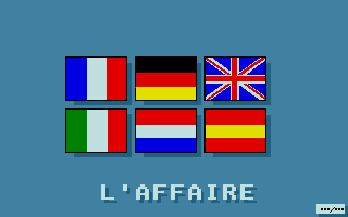 L'Affaire... (Atari ST) screenshot: Language Selection