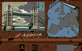 L'Affaire... (Atari ST) screenshot: Visiting London...