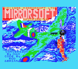 Spitfire '40 (MSX) screenshot: Title screen